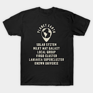 Planet Earth Full Address T-Shirt